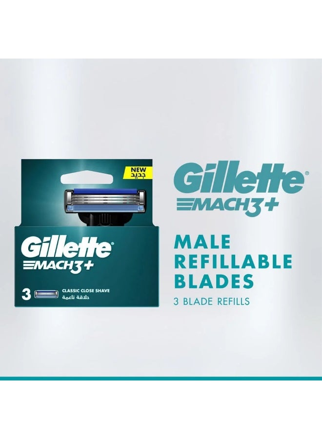 Gillette Mach3 Razor Blade Refills – 3 Cartridges | Sharp & Comfortable Shave with Triple Blade Technology - Image 2